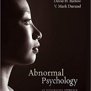 Abnormal Psychology An Integrative Approach