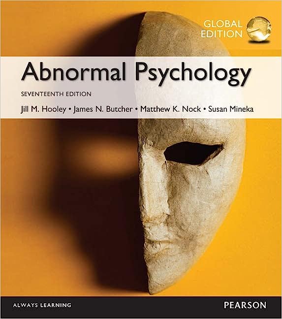 Abnormal Psychology Global Edition