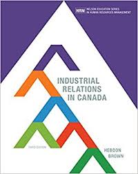 Industrial Relations In Canada 3rd Edition By Hebdon Brown -Test Bank