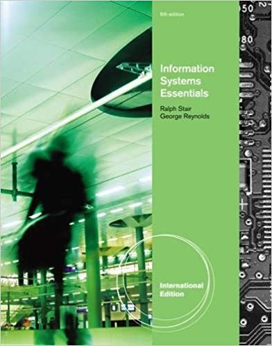 Information Systems Essentials International Edition 6th Edition by George - Test Bank