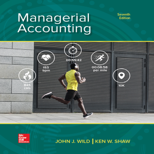 Test Bank For Managerial Accounting 7th Edition By John Wild Ken Shaw