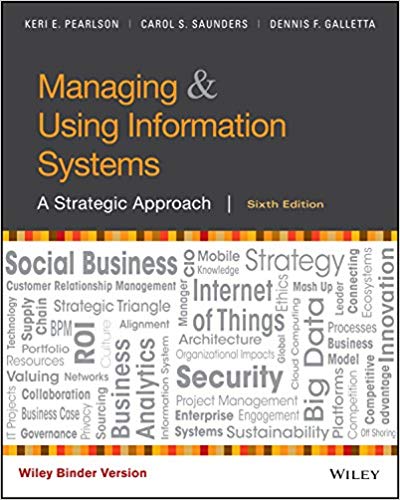 Managing And Using Information Systems A Strategic Approach 5th Edition – Test Bank