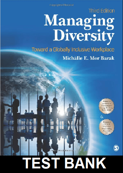 Managing Diversity 3rd Edition By Barak - Test Bank
