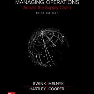 Managing Operations Across the Supply Chain 3rd Edition - Test Bank