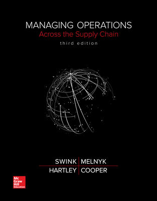 Managing Operations Across the Supply Chain 3rd Edition - Test Bank