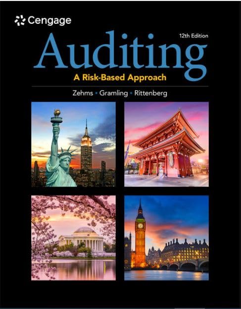 Solution Manual For Auditing A Risk Based-Approach 12th Edition by Karla M. Zehms