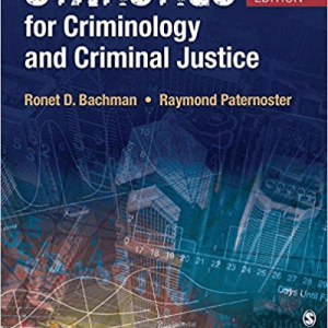 Test Bank For Statistics for Criminology and Criminal Justice 4th Edition