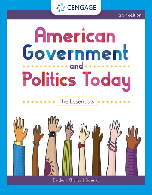Test Bank For American Government and Politics Today The Essentials, 20th Edition