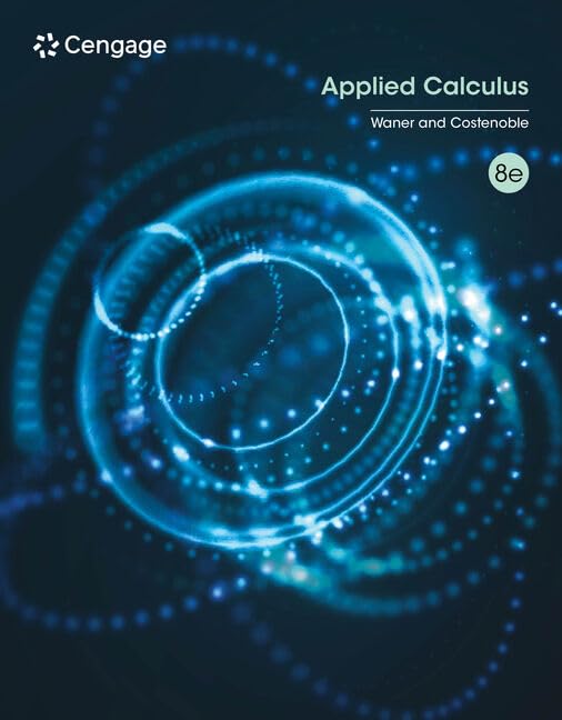 Test Bank For Applied Calculus, 8th Edition Stefan Waner
