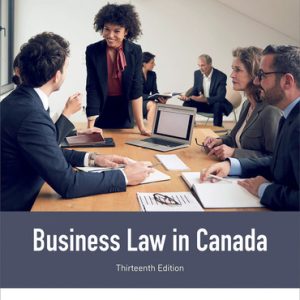 Test Bank For Business Law in Canada 13th Edition Richard A. Yates