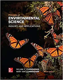 Principles of Environmental Science 9Th edition By William - Test Bank
