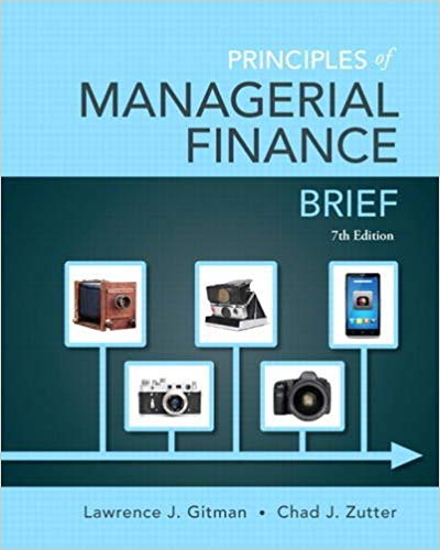 Principles of Managerial Finance Brief 7th Edition By Gitman - Test Bank