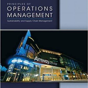 Principles of Operations Management 9th By Heizer - Test Bank