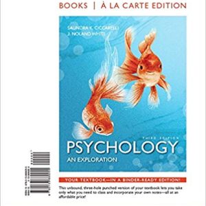 Psychology An Exploration 3rd Edition By Saundra - Test Bank