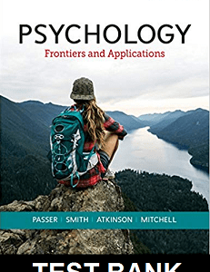 Psychology Frontiers And Applications Canadian 6th Edition By Passer - Test Bank