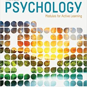 Psychology Modules for Active Learning 13th Edition by Dennis Coon - Test Bank