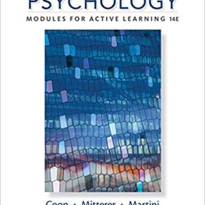 Psychology Modules for Active Learning 14th Edition by Dennis Coon - Test Bank