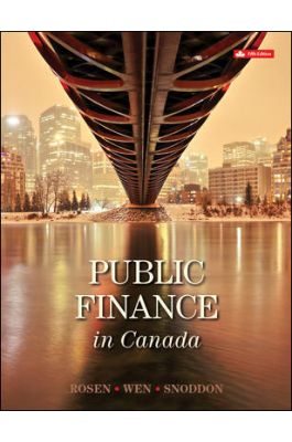 Public Finance in Canada 5Th Canadian Edition By Harvey S Rosen - Test Bank