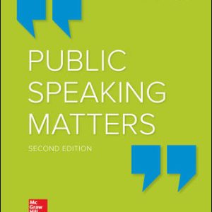 Public Speaking Matters 2nd Edition By Kory Floyd - Test Bank