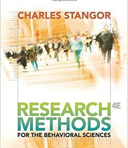 Research Methods for the Behavioral Sciences 4th Edition - Test Bank