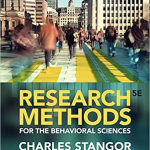 Test Bank For Research Methods for the Behavioral Sciences 5th Edition