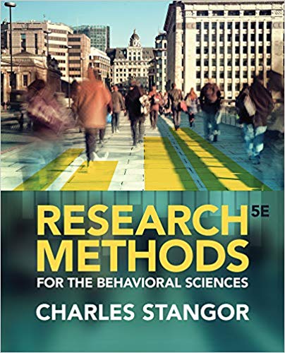 Test Bank For Research Methods for the Behavioral Sciences 5th Edition