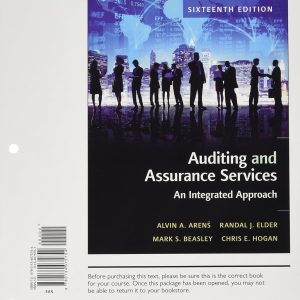 SM 16th Auditing and Assurance Services An Integrated Approach 16th Edition - Solution Manual