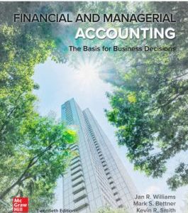 Test Bank For Financial & Managerial Accounting 20th Edition By Jan Williams