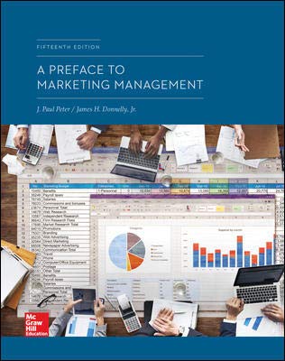 Test Bank For A Preface to Marketing Management 15th Edition