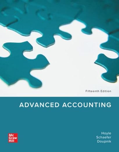 Test Bank For Loose Leaf for Advanced Accounting 15th Edition