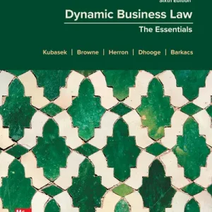 Test Bank For Dynamic Business Law The Essentials 6th Edition