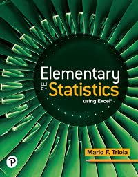 Test Bank For Elementary Statistics Using Excel [RENTAL EDITION] 7th Edition