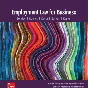 Test Bank For Employment Law for Business 2024 Release Kindle Edition