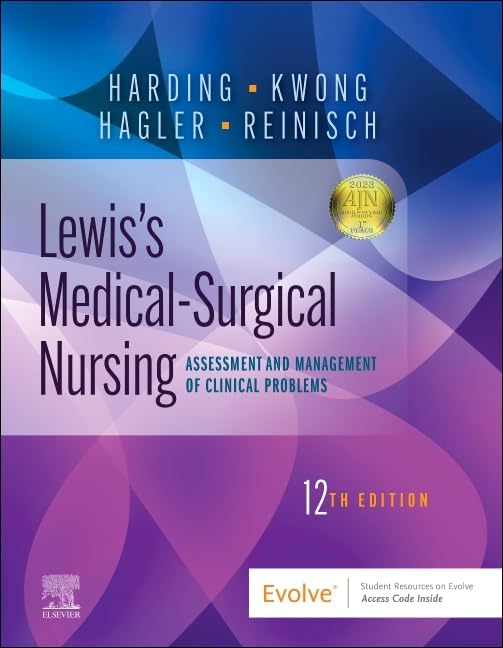 Test Bank For Lewis's Medical-Surgical Nursing Assessment and Management of Clinical Problems 12th Edition