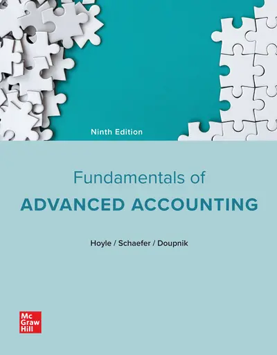 Test Bank For Fundamentals of Advanced Accounting 9th Edition