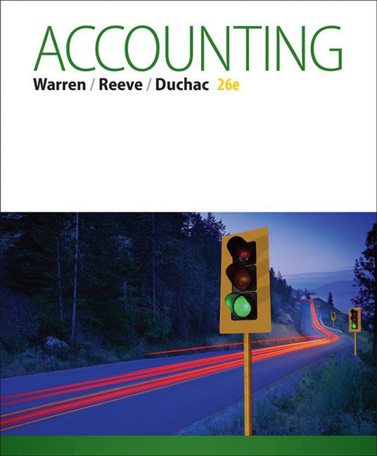 Test Bank For Accounting, 26th Edition by Carl Warren